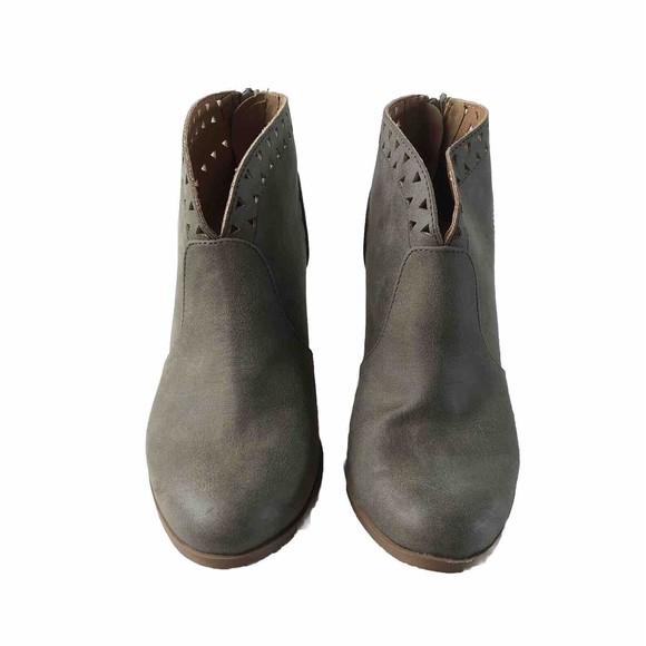 Quipid Sage Green Ankle Boots Size 8 - Picture 8 of 11